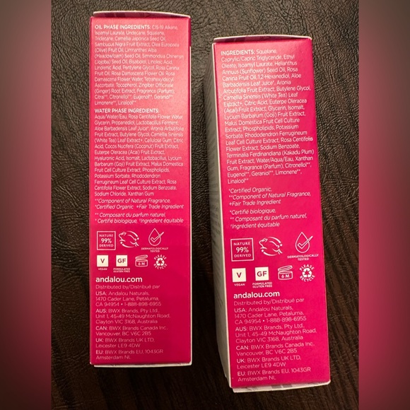 NEW Set of Andalou Soothing Squalane Oil and Fresh + Dewy 2 in 1 Serum - Picture 4 of 7